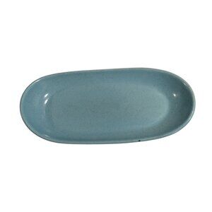 Vernon Ware Aqua Speckled Pottery Butter Dish MCM no lid replacement